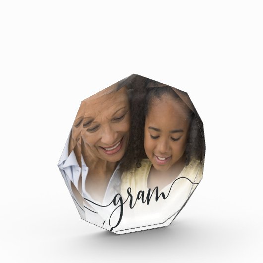 Gram | Grandma Script Overlay Fotoblokken (Links)