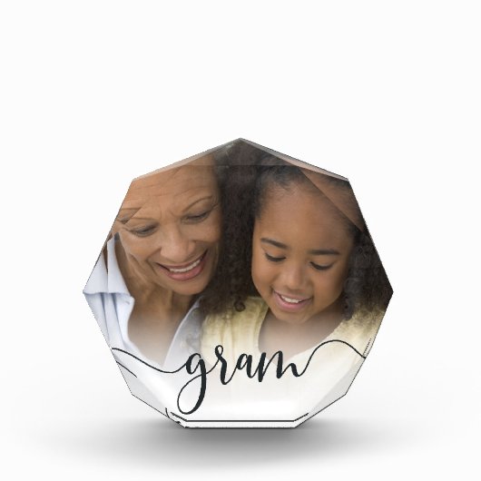 Gram | Grandma Script Overlay Fotoblokken (Voorkant)