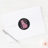 Gram hart voor oma Moederdag Vrouwen 34 Ronde Sticker (Envelop)