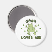 Gram houdt van me kikker magneet (Voorkant / Achterkant)