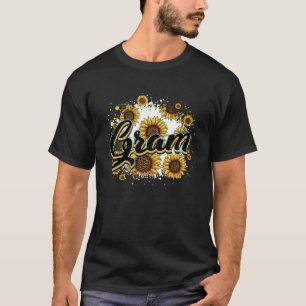 Gram Koeienprint Zonnebloem Moederdag Cute Bloem T-shirt