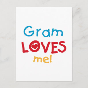 Gram Loves Me T-shirts en geschenken Briefkaart