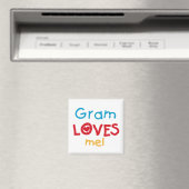 Gram Loves Me T-shirts en geschenken Magneet (Insitu (Vaatwasser))