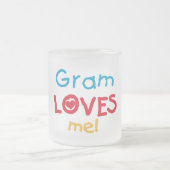 Gram Loves Me T-shirts en geschenken Matglas Koffiemok (Center)