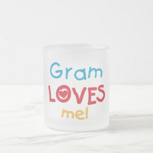 Gram Loves Me T-shirts en geschenken Matglas Koffiemok