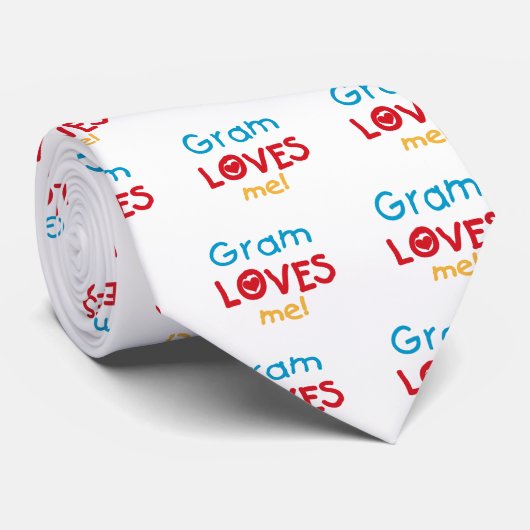 Gram Loves Me T-shirts en geschenken Stropdas (Opgerold)