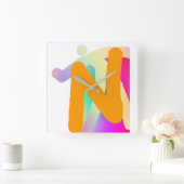 GRAM MONOGRAM INITIAAL N VIERKANTE KLOK (Huis)