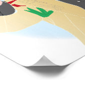 Gram Parsons Illrustrated Poster (Hoek)