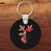 Gram Reindeer Xmas Happy Family New Reindeer Merry Sleutelhanger (Voorkant)