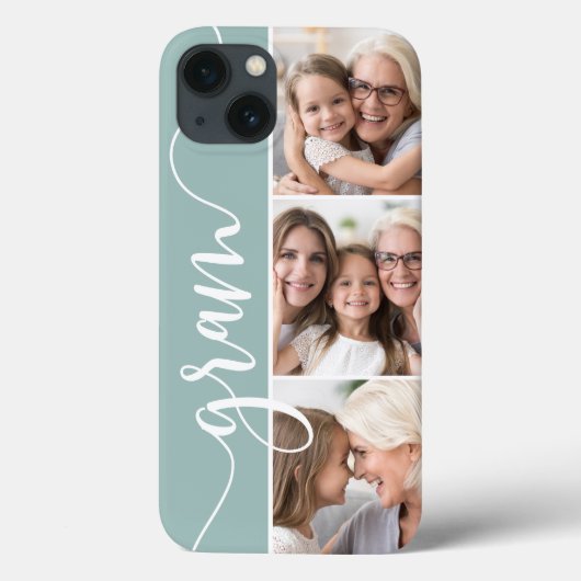 Gram Script Grandma Photo Collage Case-Mate iPhone Case (Achterkant)