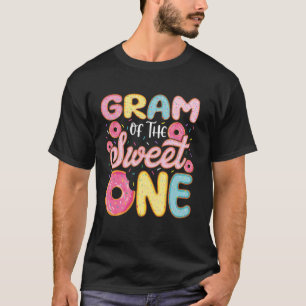 Gram van de lieve één 1e verjaardag Donut Feest Fa T-shirt