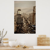 Gram Via de Madrid en España Poster (Keuken)