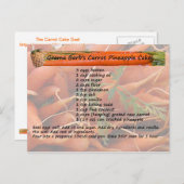 GramaBarb's Briefkaart van de ananappelCake (Voorkant / Achterkant)