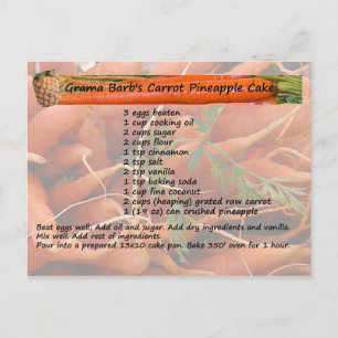 GramaBarb's Briefkaart van de ananappelCake
