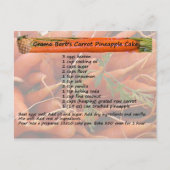 GramaBarb's Briefkaart van de ananappelCake (Voorkant)