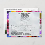 GramaBarb's Date Loaf Recipe Briefkaart (Voorkant / Achterkant)