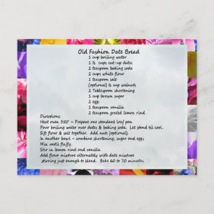 GramaBarb's Date Loaf Recipe Briefkaart