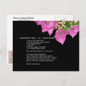 GramaBarb's Pizza op het Franse Briefkaart voor he (Voorkant / Achterkant)