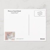 GramaBarb's Pizza op het Franse Briefkaart voor he (Achterkant)