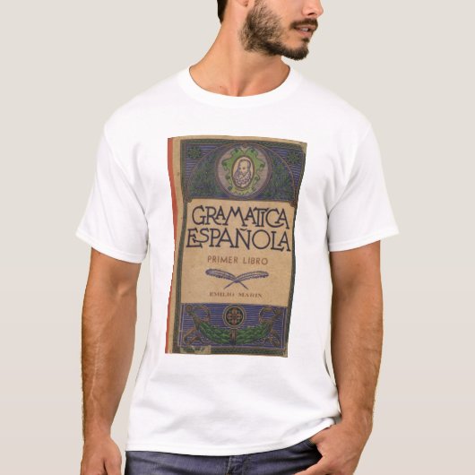 Gramatica Espanola bedrukt Mexico 1949 T-shirt (Voorkant)
