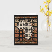 Grambling HBCU met Afrika Alumni Historisch Zwart Kaart (Gele Bloem)