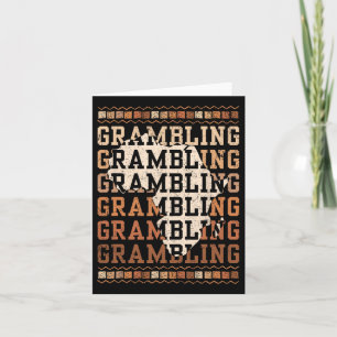 Grambling HBCU met Afrika Alumni Historisch Zwart Kaart