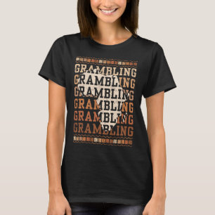 Grambling HBCU met Afrika Alumni Historisch Zwart T-shirt
