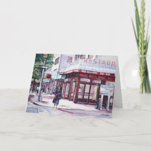 Gramercy Coffee Corner Wenskaart Kaart