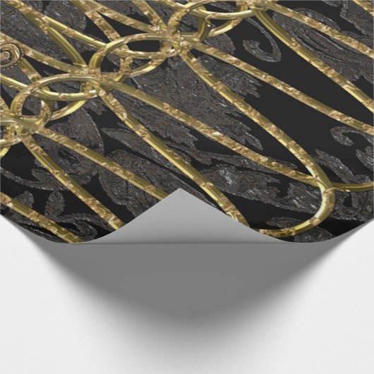 Gramercy Midnight Elegant Opulent Cadeaupapier (Hoek)