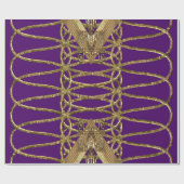 Gramercy Passion Elegant Opulent Wrapping Paper Cadeaupapier (Vlak)