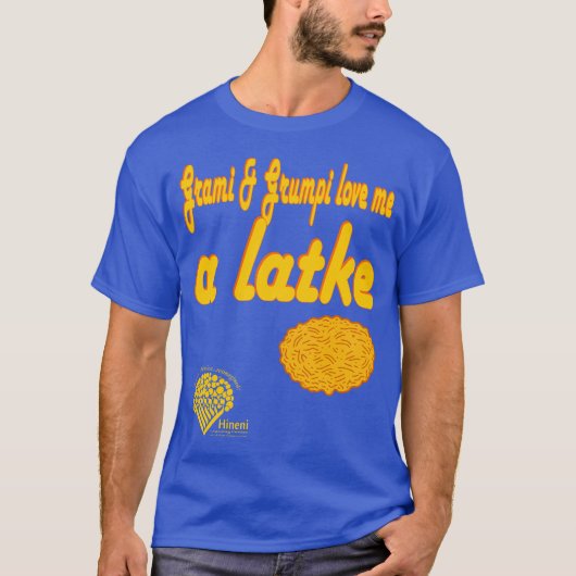 Grami & Grumpi Love Me a Latke T-shirt (Voorkant)