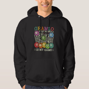 Gramlo Is Mijn Naam Bingo Is Mijn Game Grappige Bi Hoodie