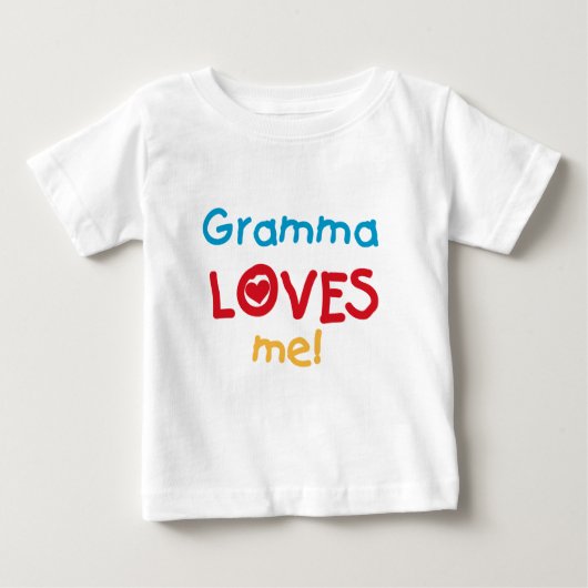 Gramma houdt van me T-shirts en cadeautjes (Voorkant)