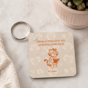Gramma: komma's laten tellen en boeiende connectie sleutelhanger