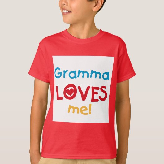 Gramma Loves Me T-shirts en geschenken (Voorkant)
