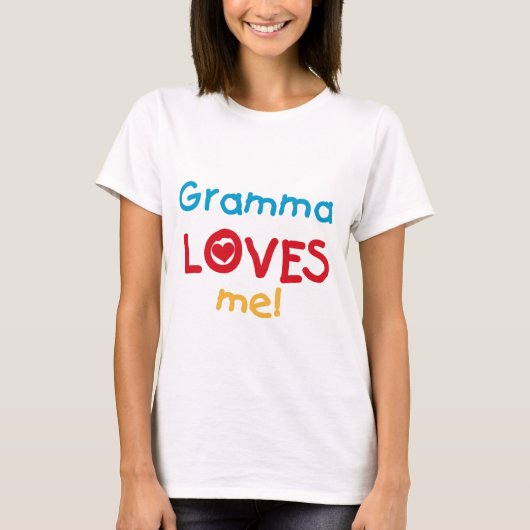 Gramma Loves Me T-shirts en geschenken (Voorkant)