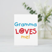 Gramma Loves Me T-shirts en geschenken Briefkaart (Staand voorkant)