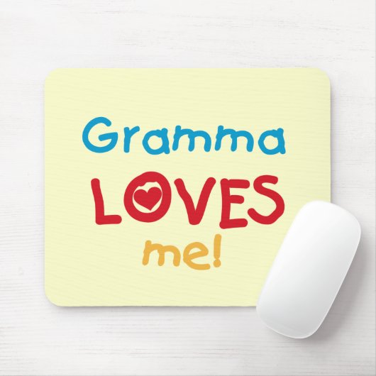 Gramma Loves Me T-shirts en geschenken Muismat (Met muis)