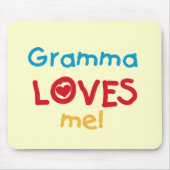Gramma Loves Me T-shirts en geschenken Muismat (Voorkant)