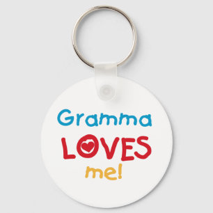 Gramma Loves Me T-shirts en geschenken Sleutelhanger
