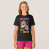 Gramma Of The Baby Shark Birthday Gramma Shark T-shirt (Voorkant volledig)