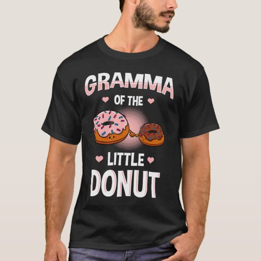 Gramma van het kleine donut Genderfeest onthullen  T-shirt (Voorkant)