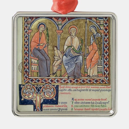 Grammar, Dialect en Rhetoric uit 'Satyricon' Metalen Ornament (Voorkant)