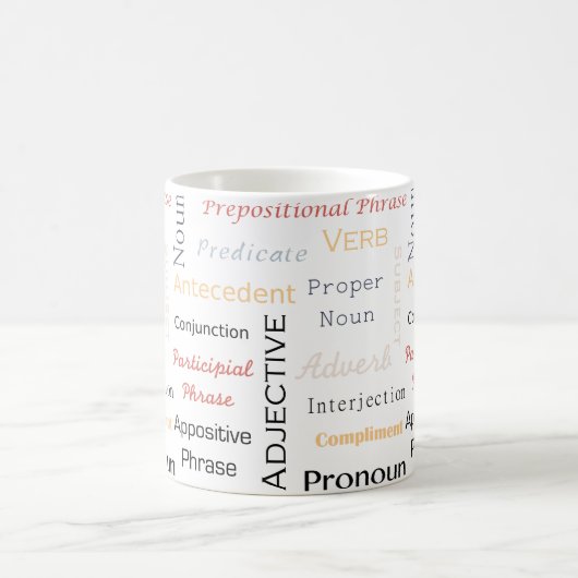 Grammar Geek 11 oz Witte Mok (Center)