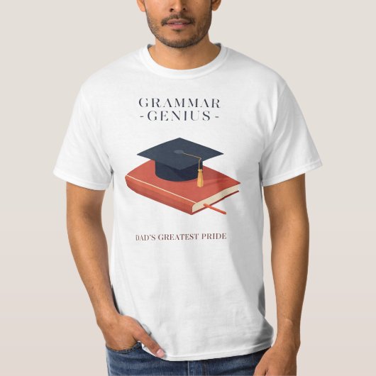 Grammar Genius – Dad’s Greatest Pride T-shirt (Voorkant)