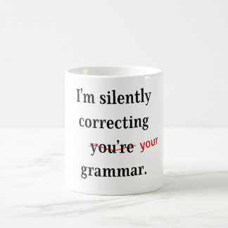 Grammar Guardian Mok: Sip, Snicker en Correct Koffiemok
