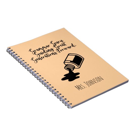 Grammar Guru Guiding Great Generations Forward Notitieboek (Rechterzijde)