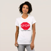 Grammar Guru Stop Sign T-shirt (Voorkant volledig)