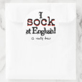 Grammar Humor Funny Grammar Nerd Sticker (Tas)