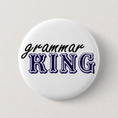Grammar King Ronde Button 5,7 Cm (Voorkant)